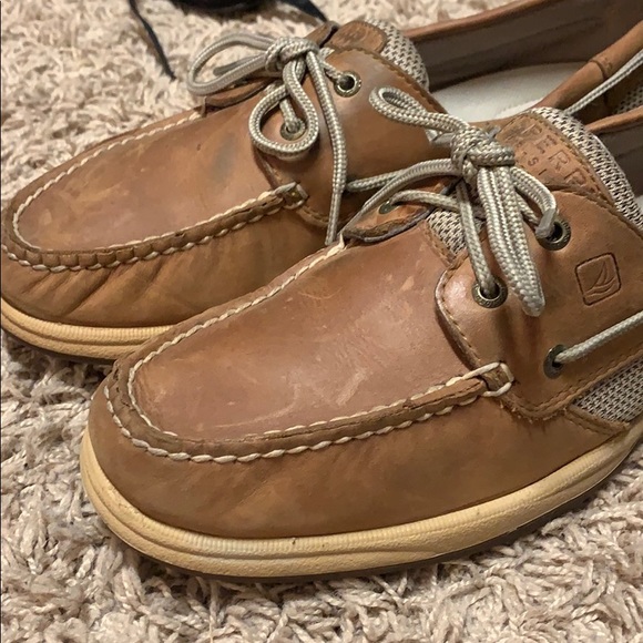 Leather sperrys size 9.5 - Picture 2 of 3